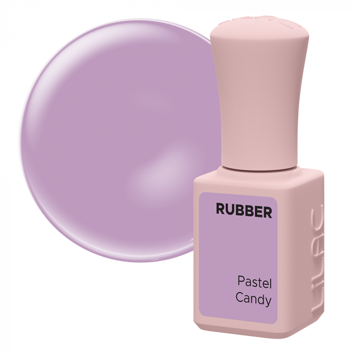 Oja semipermanenta Lilac Rubber Pastel Candy [4]