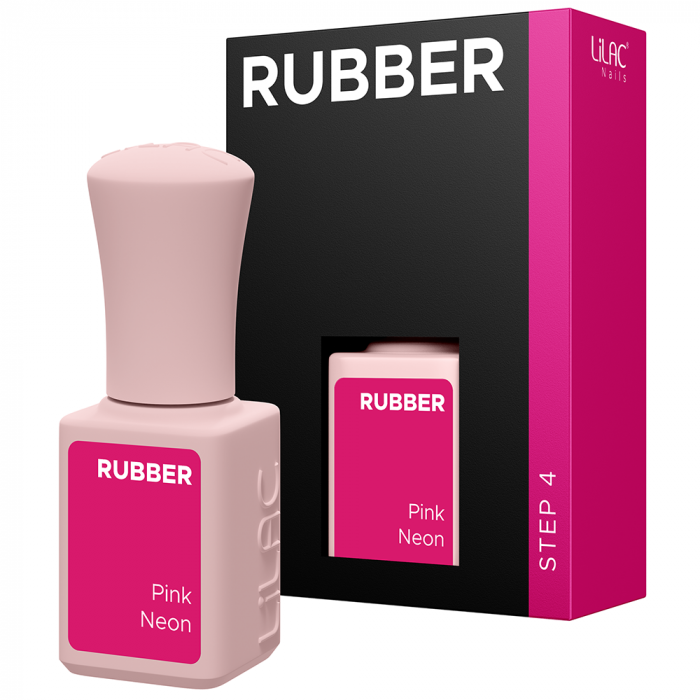 Oja semipermanenta Lilac Rubber Pink Neon [2]