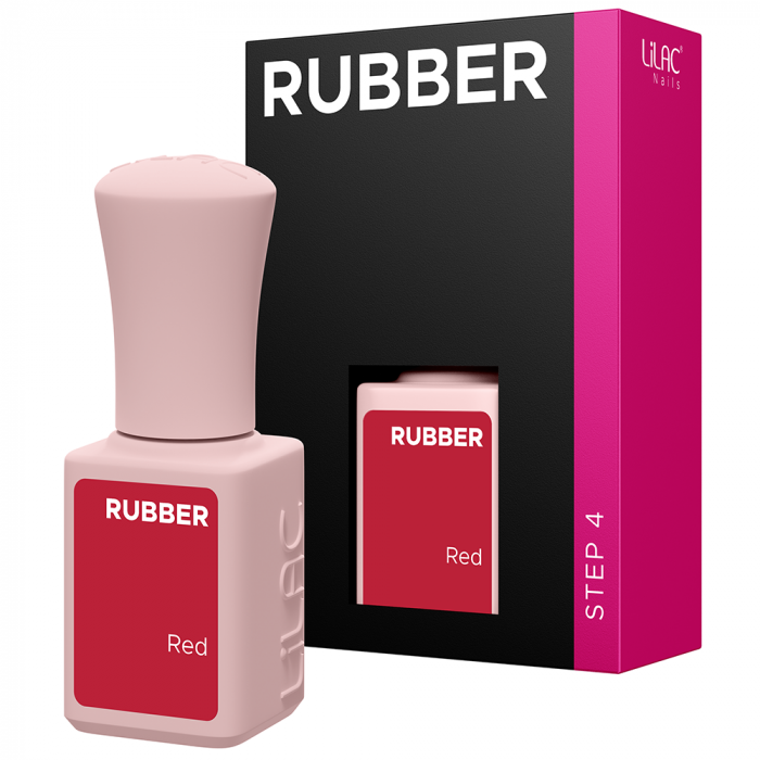 Oja semipermanenta Lilac Rubber Red [2]