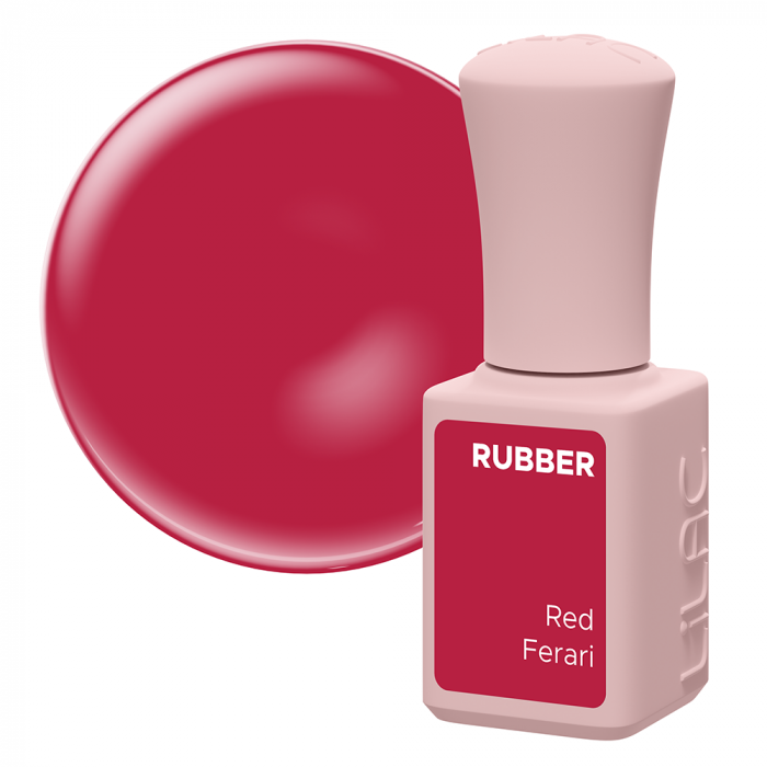 Oja semipermanenta Lilac Rubber Red Ferari [4]