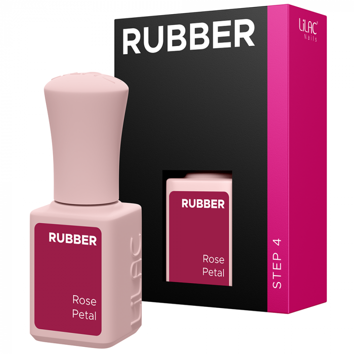 Oja semipermanenta Lilac Rubber Rose Petal [3]