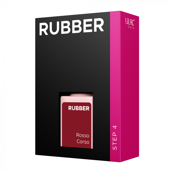 Oja semipermanenta Lilac Rubber Rosso Corso [3]