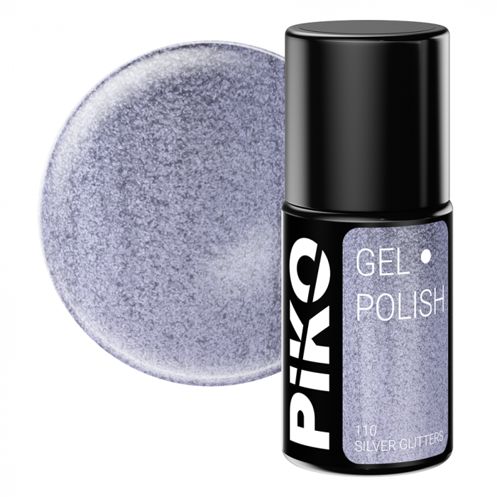 Oja semipermanenta Piko, 7 g, 110 Silver Glitters [1]