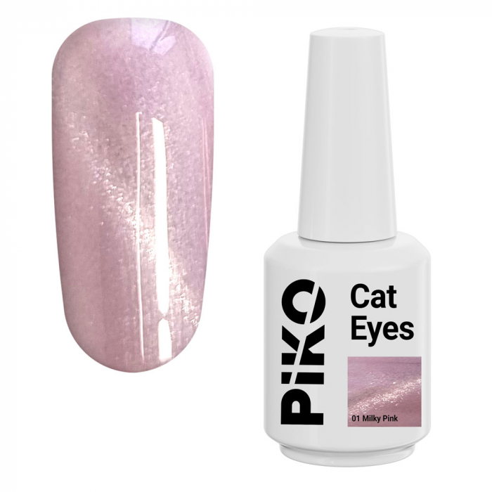 oja semipermanenta Piko Cat Eyes 15 g 01 Milky Pink [1]
