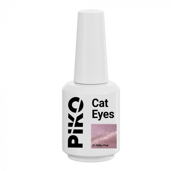 oja semipermanenta Piko Cat Eyes 15 g 01 Milky Pink [2]