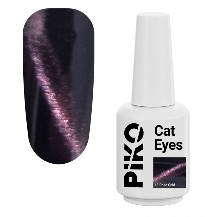 oja semipermanenta Piko Cat Eyes 15 g 13 Rose Gold [1]