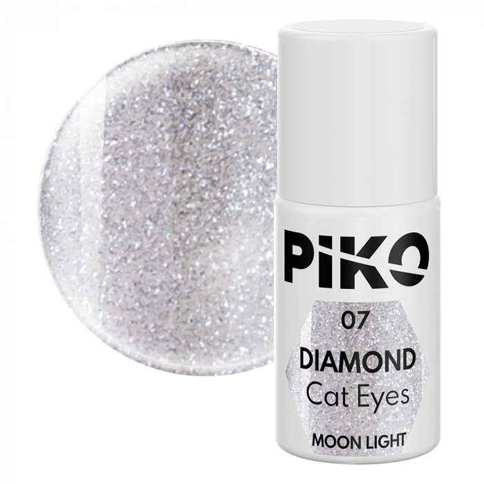 Oja semipermanenta Piko, 7 ml, Diamond Cat Eyes, 07 Moon Light [1]