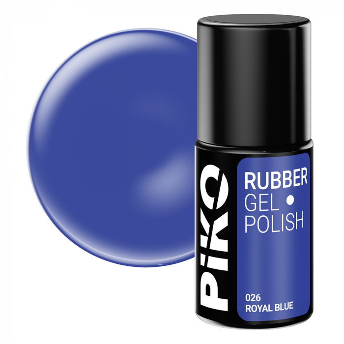 Oja semipermanenta Piko, Rubber, 7ml, 026 Royal Blue [1]
