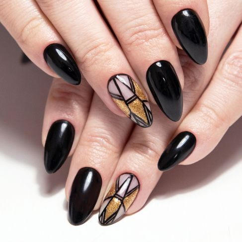 Oja semipermanenta Semilac 031 Black Diamond 7 ml [2]