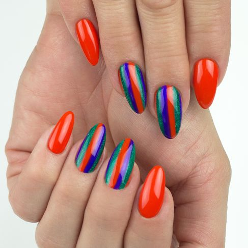 Oja semipermanenta Semilac 061 Juicy Orange 7 ml [2]