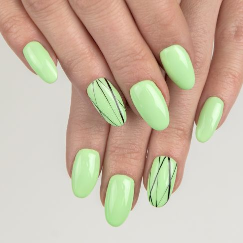 Oja semipermanenta Semilac 168 Fresh Pistachio 7 ml [2]