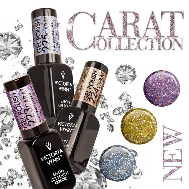 Oja semipermanenta Victoria Vynn Gel Polish 224 Carat Gold Diamond 8 ml [3]