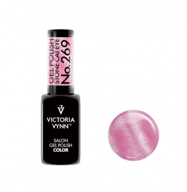 Oja semipermanenta Victoria Vynn Gel Polish 269 Pink Sapphire Cat Eye 8 ml [1]