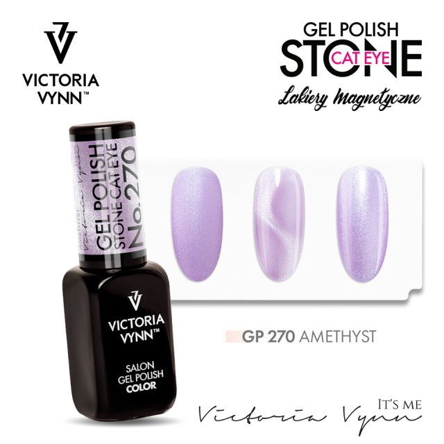 Oja semipermanenta Victoria Vynn Gel Polish 270 Amethyst Cat Eye 8 ml [3]