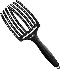 Olivia Garden Perie de par cu peri de mistret+nailon Finger Combo Large Black [2]
