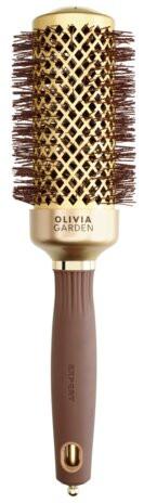 Olivia Garden Perie profesionala de par 45mm Expert Blowout Shine Wavy Bristles Gold&Brown [1]