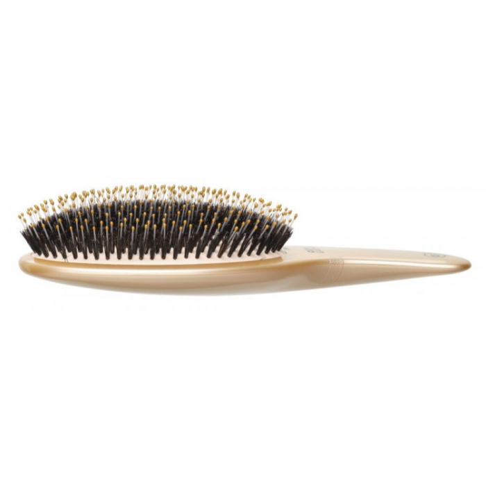 Olivia Garden Perie profesionala de par cu peri de mistret si nailon Expert Care Curve Boar&Nylon Gold [3]