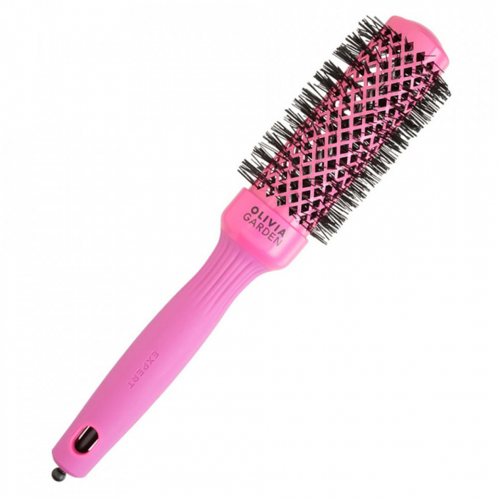 Olivia Garden Perie profesionala de par Expert Blowout Shine Pink 35mm [3]
