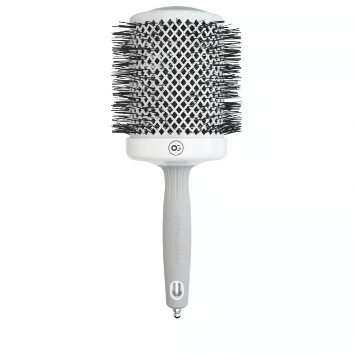 Olivia Garden Perie profesionala de par Expert Blowout Shine White&Gray 80mm [1]