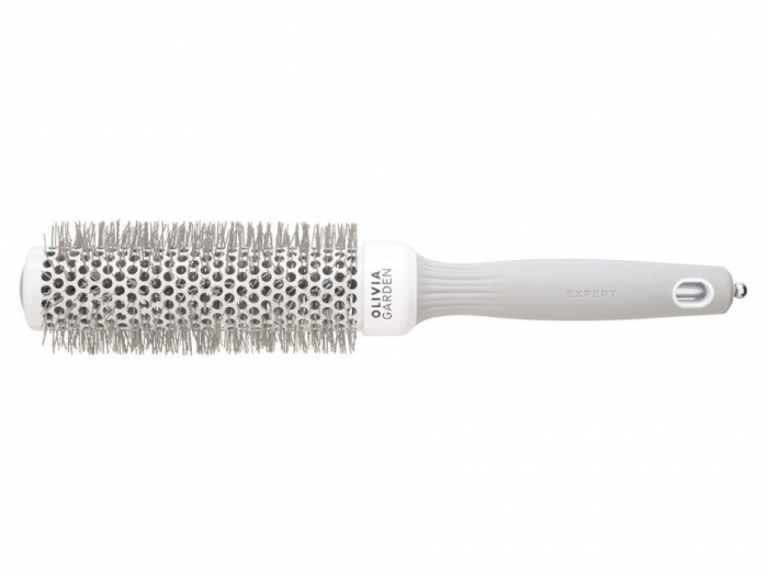 Olivia Garden Perie profesionala de par XL 25mm Expert Blowout Speed Wavy Bristle White&Grey [3]