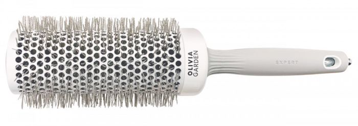 Olivia Garden Perie profesionala de par XL 55mm Expert Blowout Speed Wavy Bristle White&Grey [3]