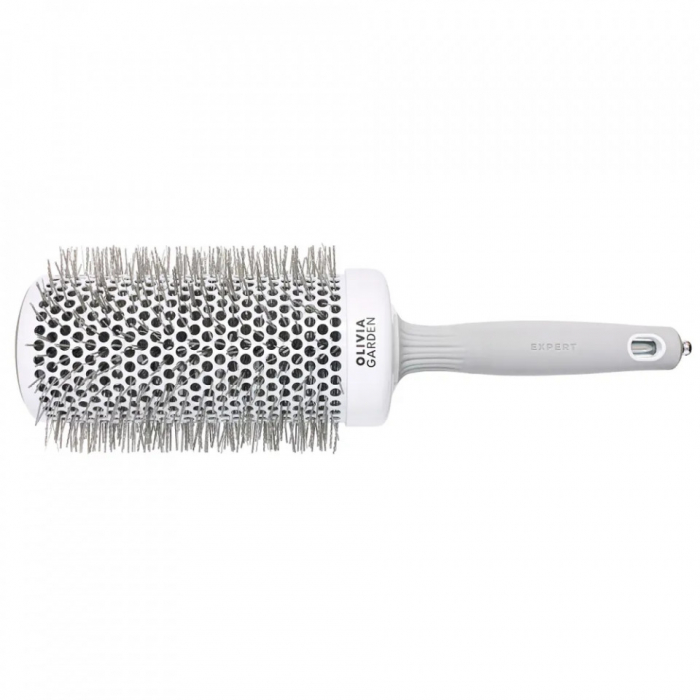 Olivia Garden Perie profesionala de par XL 65mm Expert Blowout Speed Wavy Bristle White&Grey [2]