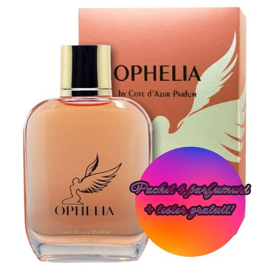 Pachet 4 x Apa de Parfum Cote d'Azur Ophelia, Femei, 100 ml + Tester GRATUIT [1]