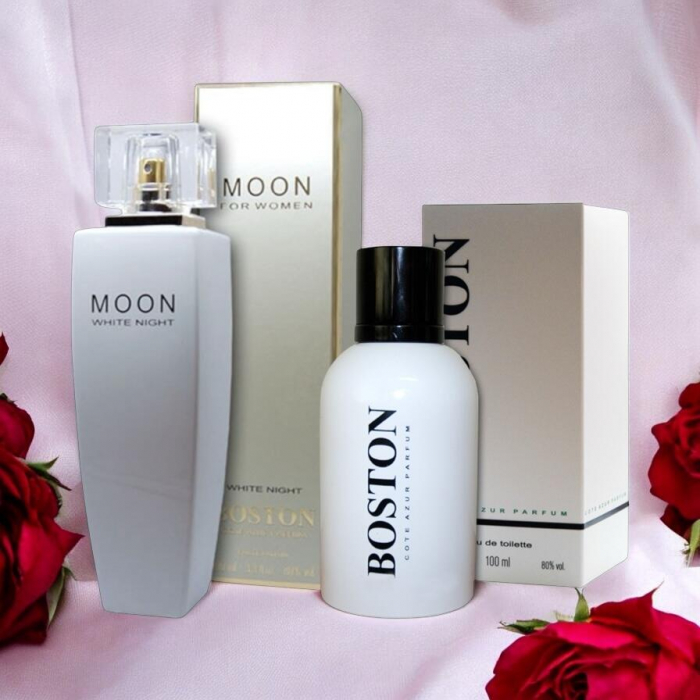 Pachet El si Ea - Apa de Parfum si toaleta Cote d'Azur Boston Moon White Night, 200 ml [2]