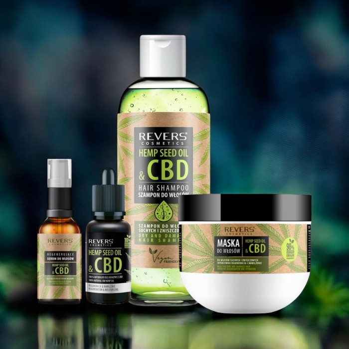 Pachet ingrijire par cu ulei natural de canepa CBD, Revers [2]