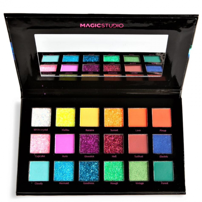Paleta 18 farduri de pleoape Flash Neon Shadow, Magic Studio, 24500 [2]