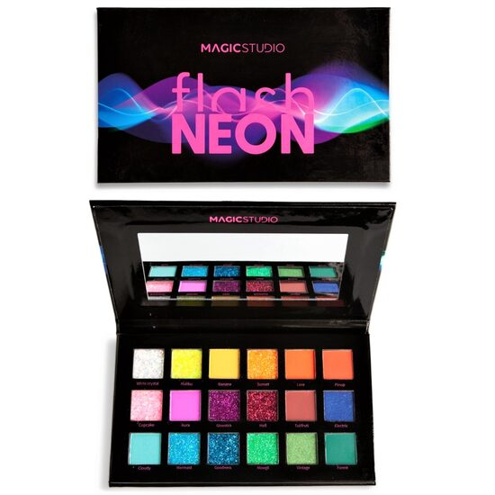 Paleta 18 farduri de pleoape Flash Neon Shadow, Magic Studio, 24500 [1]