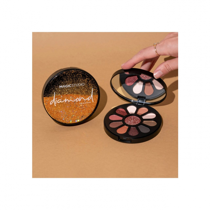 Paleta de farduri Diamond Glitter Circle, cu 11 culori, Magic Studio [4]