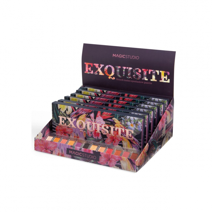 Paleta de farduri Exquisite French Nudes, cu 12 culori, Magic Studio [3]