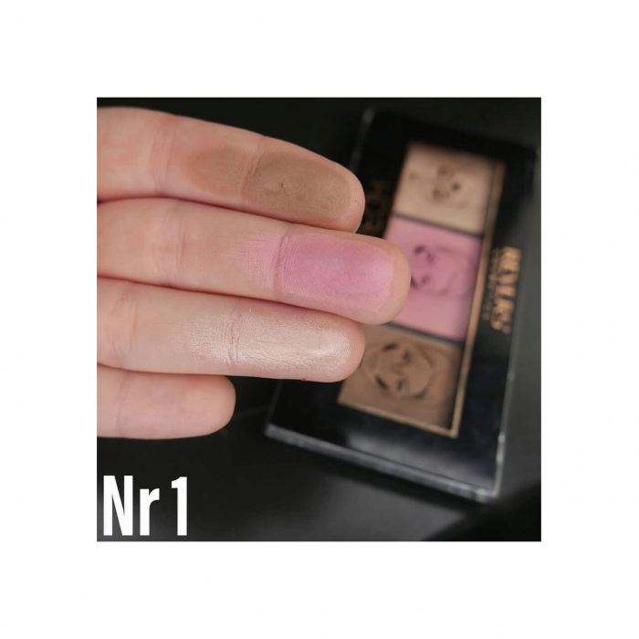 Paleta de machiaj pentru contur, Pro Contour, HD Beauty, Revers, nr 01, 12,5 g [2]