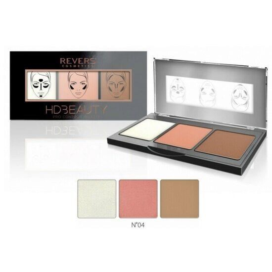 Paleta de machiaj pentru contur, Pro Contour, HD Beauty, Revers, nr 04, 12,5 g [2]