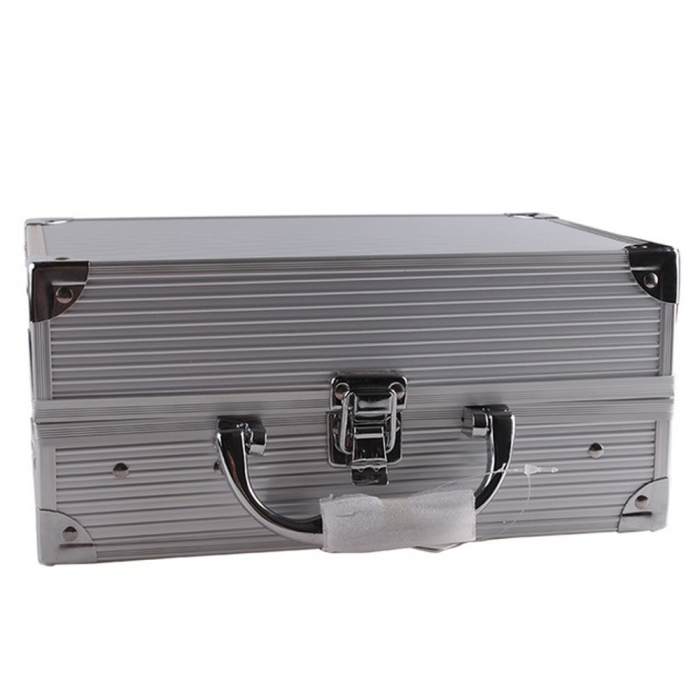 Paleta de makeup Miss Rose, 114 nuante, 4 aplicatoare, 2 creioane de buze, 2 creioane de ochi, trusa argintie [2]