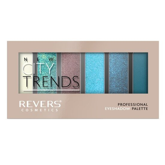 Paleta fard de pleoape cu 6 culori New City Trends, Revers, Nr.18 [1]