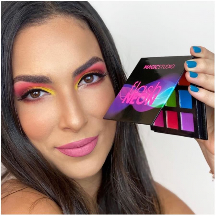 Paleta fard de pleoape Flash Neon, 9 Culori, Magic Studio [4]