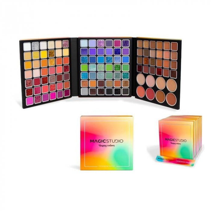 Paleta fard de pleoape Happy Colors Magic Studio 26019, 116 culori [2]