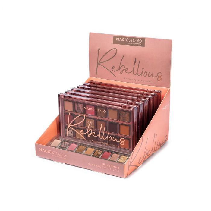 Paleta fard de pleoape Rebellious, 18 Culori, Magic Studio [3]