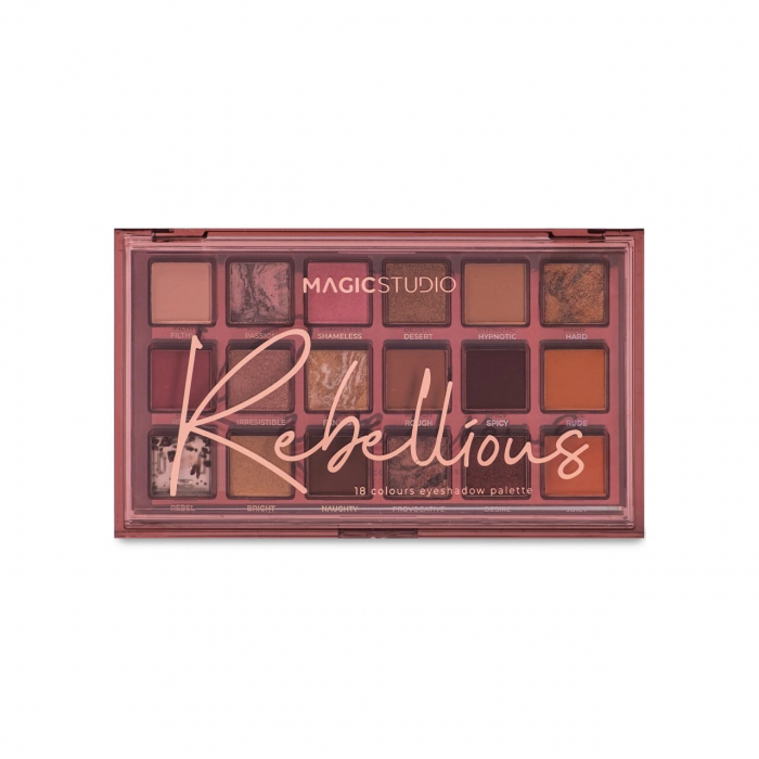 Paleta fard de pleoape Rebellious, 18 Culori, Magic Studio [2]