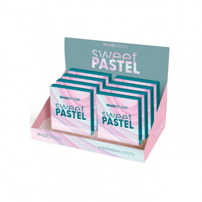 Paleta fard de pleoape Sweet Pastel, 9 Culori, Magic Studio [3]