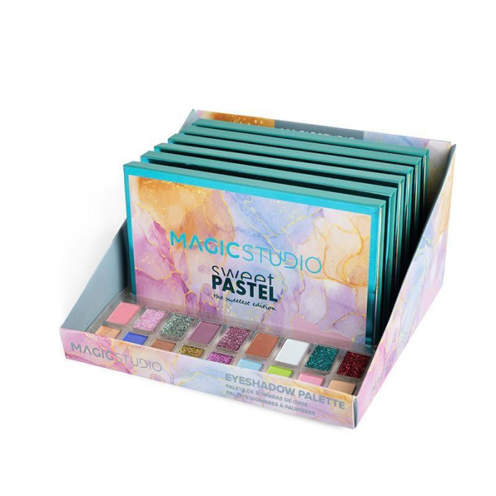 Paleta fard de pleoape Sweet Pastel Magic Studio 26020, 18 culori [3]