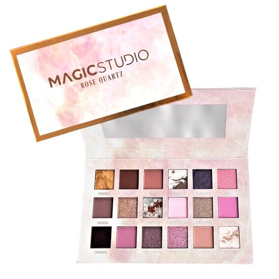 Paleta fard pleoape Rose Quartz, Magic Studio 24501, 18 culori [1]