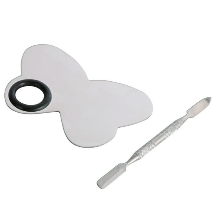 Paleta mixare fond de ten sau vopsele acrilice cu spatula, Lila Rossa fluture [3]
