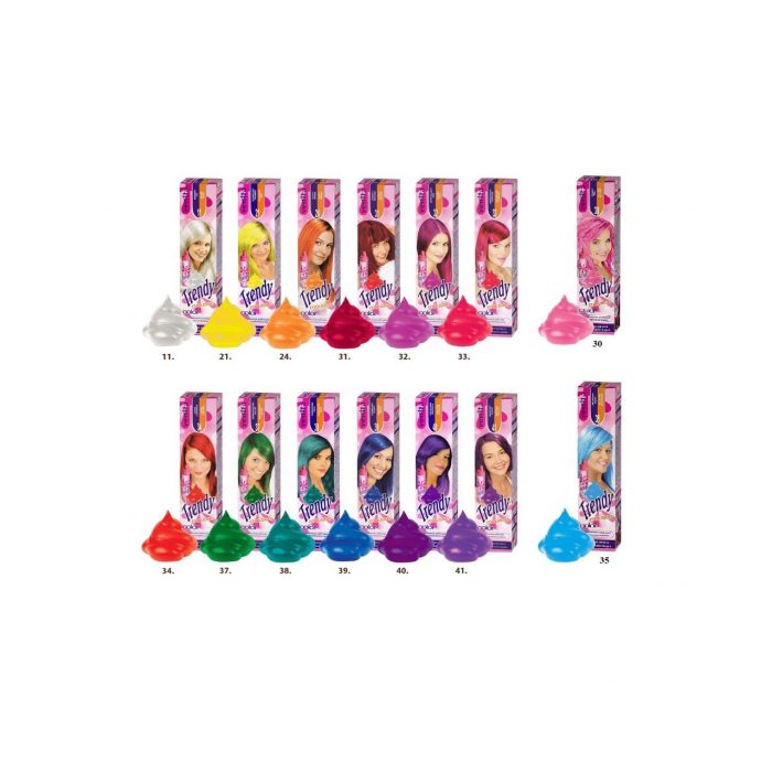 Paletar de culori spuma coloranta pentru par Trendy Mousse, Venita [2]