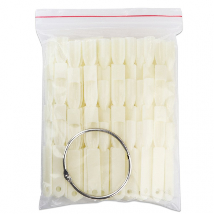 Paletar tipsuri unghii false prezentare 50 culori, Natural [4]