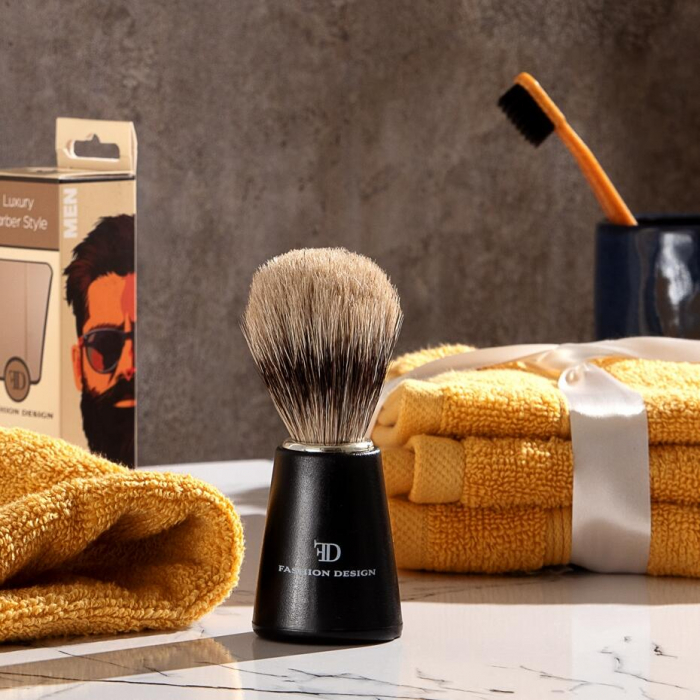 Pamatuf pentru barbierit, 100% peri naturali, Top Choice, 30697 [5]