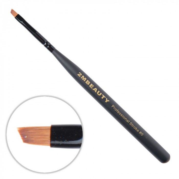 Pensula gel 2M Black Beauty OneStroke nr. 0 [1]