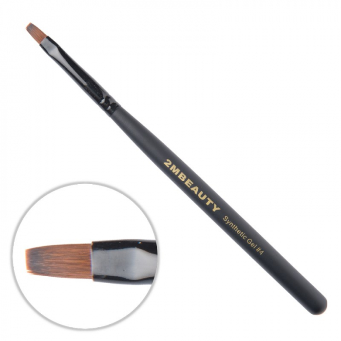 Pensula gel 2M Black Beauty Sintetic nr. 4 [1]